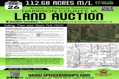 PENDING 112.68 acres Magnolia Twp Harrison County Iowa Land Auction